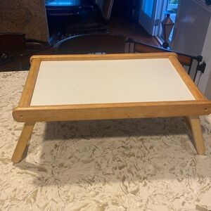 Wood tray table 14.5 by 23